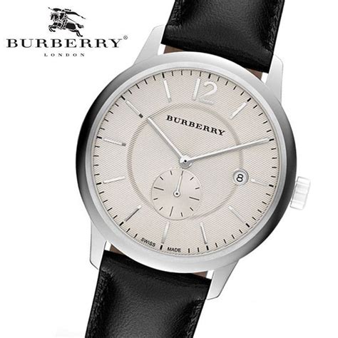 burberry men's watch the classic horseferry bu10000|Burberry Classic Round Beige Dial Black Leather Men's Watch .